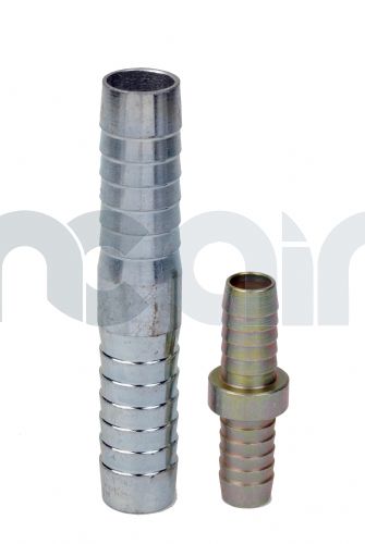 Zinc Plated Steel Barbed Hose Connector  1/2