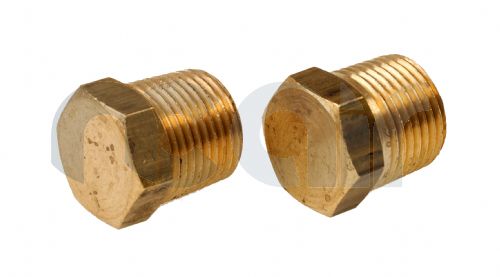 Brass Solid Hex Male BSPT and NPT Blanking Plug