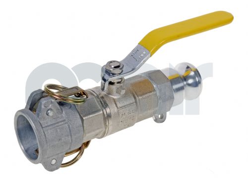 Ball valve/Camlock assembly Aluminium 1/2