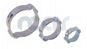 Mild & S. Steel Double Ear O Clips   5mm - 46mm