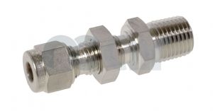 Bulkhead Male Connector NPT Metric