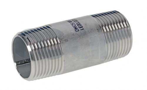 Barrel Nipple BSPT 316 Stainless Steel 150lb