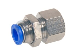 Push In Female Bulkhead Stud BSPT 4 - 12mm od